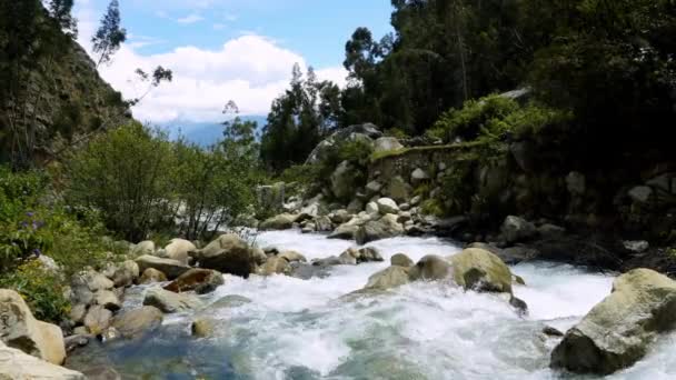 Santa Cruz Trekking Huaraz Dağları — Stok video