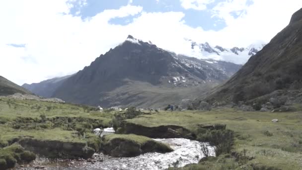 Santa Cruz Trekking Huaraz Mountains — Stock Video