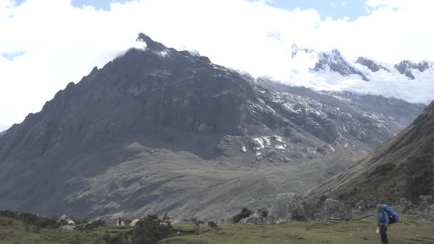 Santa Cruz Trekking Huaraz Dağları — Stok video