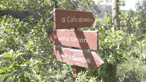 Santa Cruz Trekking Montañas Huaraz — Vídeo de stock