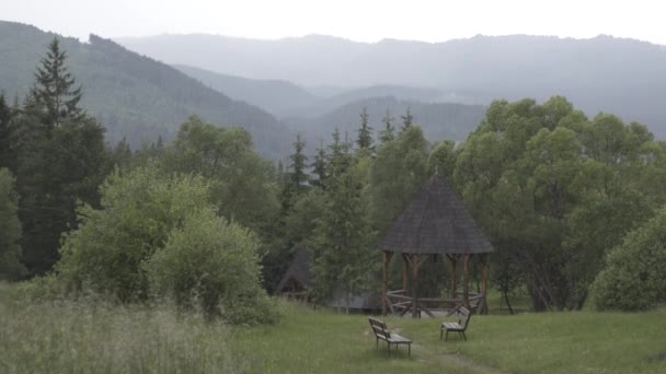 Природа и ландшафты Трансильвании — стоковое видео