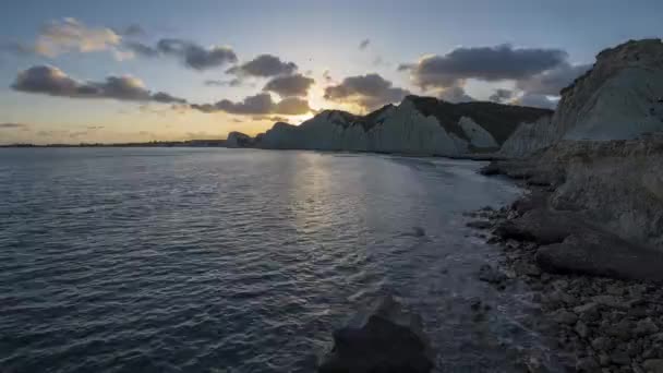 Xi praia Timelapse do pôr do sol — Vídeo de Stock