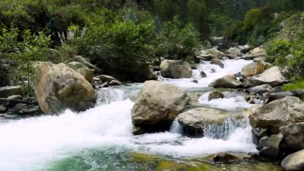 Santa Cruz Trekking Huaraz Montanhas — Vídeo de Stock