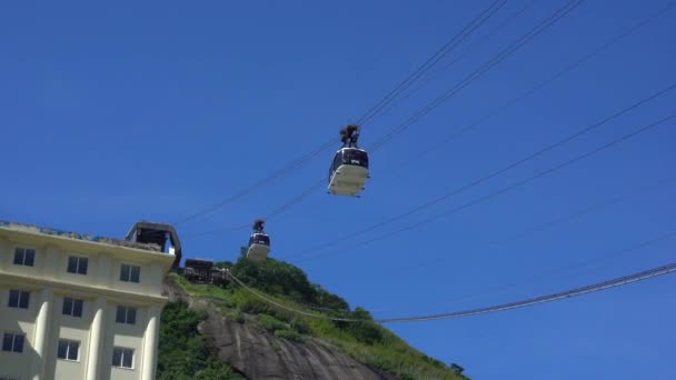 Rio De Janeiro Sugarloaf Mountain a panoráma — Stock video