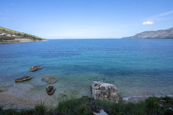 Plage d'Olimpia sur l'île de Céphalonie Grèce — Photo