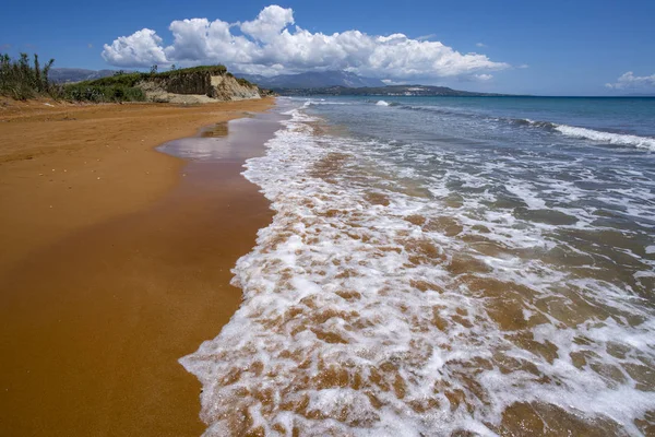 , Kefalonia Adası Yunanistan 'da XI Plajı Stok Fotoğraf