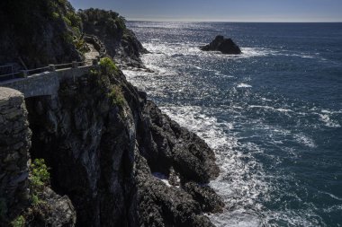 Monterosso, Cinque Terre, Italya yaz manzarası