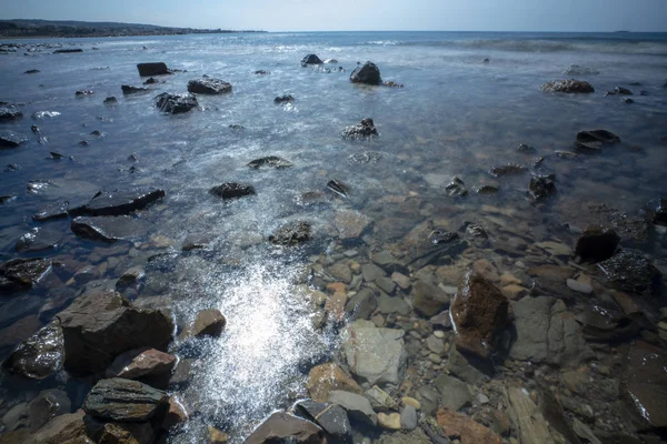 Civitavecchia strand in Italië met de Mediterranian Sea — Stockfoto