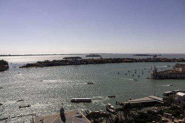 St Marks Campanile 'den Venedik Italya 'nın panoramik manzarası