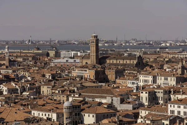 Vista panorámica de Venecia Italia desde San Marcos Campanile — Foto de Stock