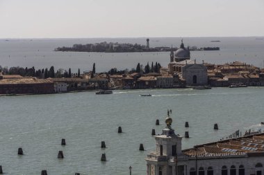 St Marks Campanile 'den Venedik Italya 'nın panoramik manzarası