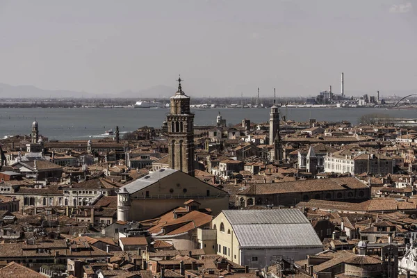 Панорамний вид на Венеціанську Італію від St. Campanile — стокове фото