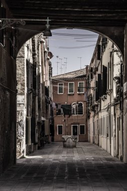 Venedik, Italya, sokak kanalları ve tipical binalar