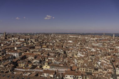 St Marks Campanile 'den Venedik Italya 'nın panoramik manzarası