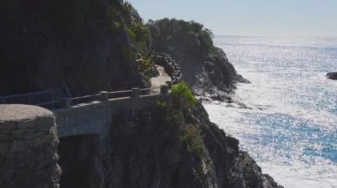 Monterosso, Cinque Terre, Italya yaz manzarası
