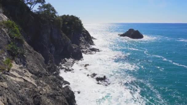 Sommer-Ansicht von Monterosso, Cinque Terre, Italien — Stockvideo