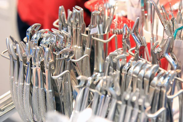Zubaři Nástroje Stomatologické Nástroje Nástroje Pro Zubaře Nerezové Oceli Chirurgická — Stock fotografie