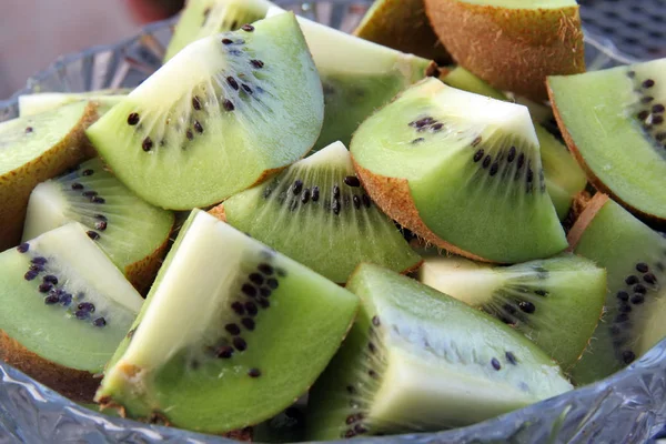 Fresh kiwi fruit. Fresh kiwi fruit salad.