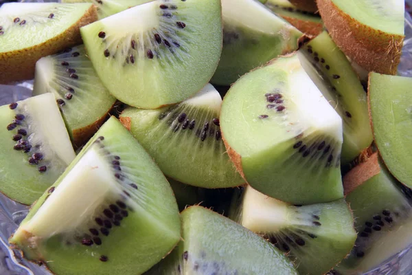 Fresh kiwi fruit. Fresh kiwi fruit salad.