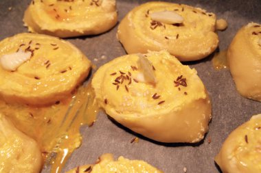 Ev kurabiye yaptım. Çerezleri fırın. Ev yapımı pasta.