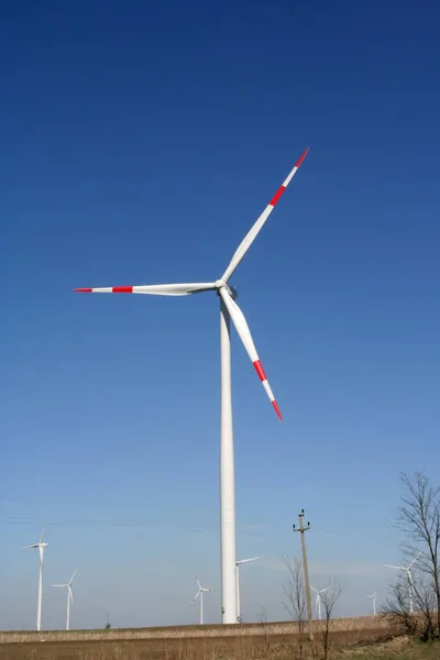 Campo Molinos Central Eléctrica Central Eólica — Foto de Stock