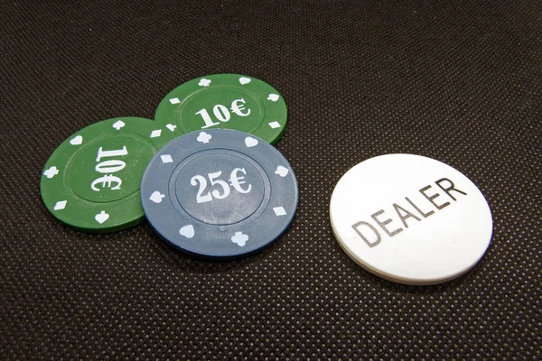 Poker chips. Casino chips. Gamble chips. Casino tokens.
