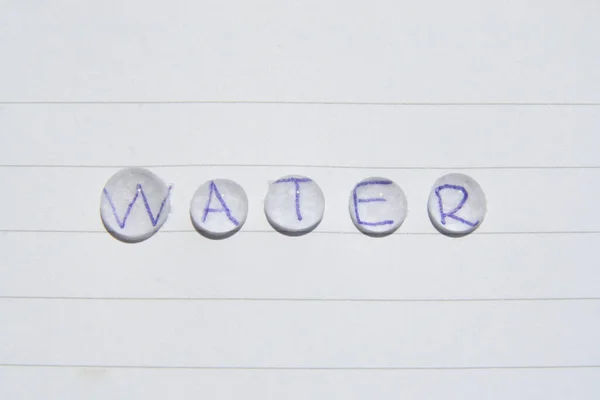 Mensaje Una Gota Agua Mensaje Motivación Gotas Agua —  Fotos de Stock