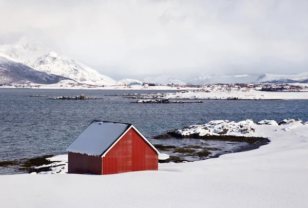 Hut Lofoten Norway — Fotografia de Stock