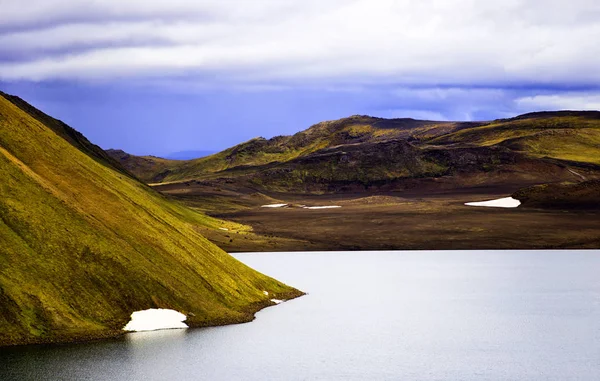 Bergsee Landmannahellir Dans Île — Photo