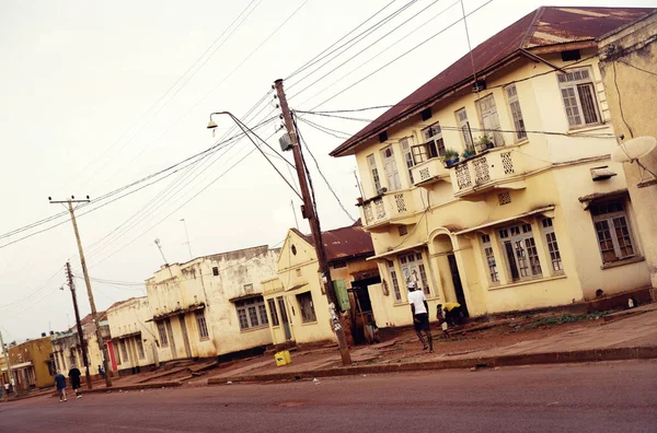 Straße Jinja Uganda lizenzfreie Stockbilder