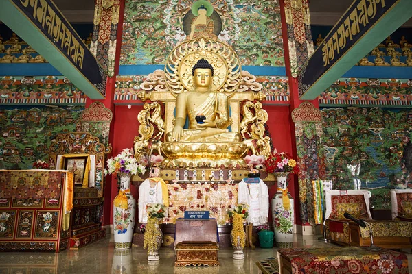 Buddha Shakyamuni Schreinraum Des Wolrd Peace Stupa Stockbild