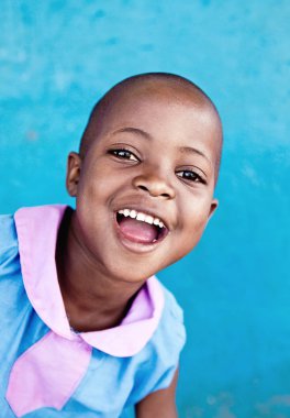 Uganda 'daki genç kız.