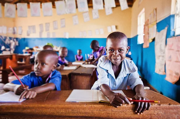 Alunos Africanos Uganda — Fotografia de Stock