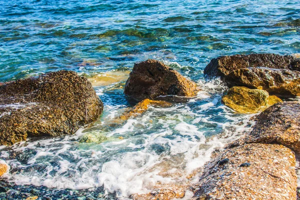 Naturaleza Orilla Del Mar Rocas — Foto de Stock