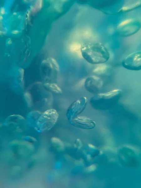 液体空気の泡で抽象的な背景 — ストック写真