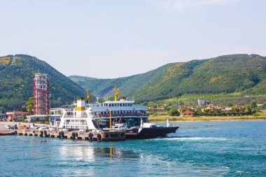 deniz arka plan deseni feribot