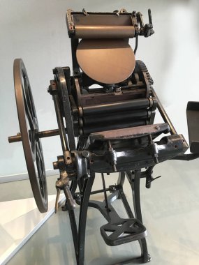 Vintage matbaa yakın çekim 