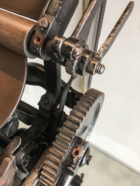 Vintage matbaa yakın çekim 