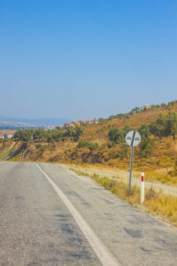 karayolu, yol, otoyol arka plan ünitesi izole