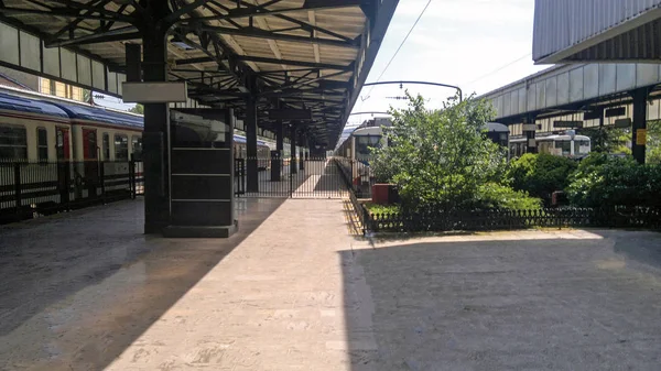 Estación Tren Tren Interior Tren Tren Unidad Fondo Aislar — Foto de Stock