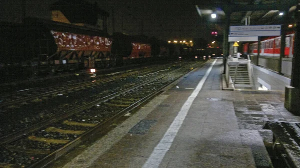 Tåg Järnväg Bakgrund Enhet Isolera — Stockfoto