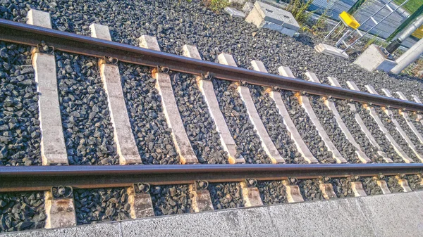 Unité Fond Rail Train Isoler — Photo