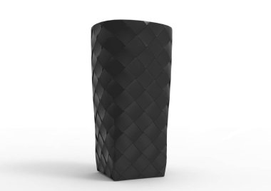 beyaz bir arka plan üzerinde izole 3d Kupası kutusu