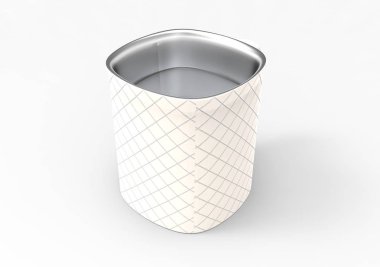 Beyaz arka planda izole edilmiş bir fincan çay.