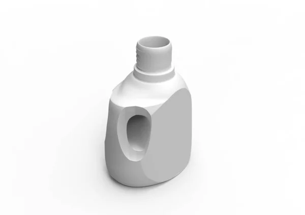 Pakowania Butelek Detergent Białym Tle Białym Tle — Zdjęcie stockowe