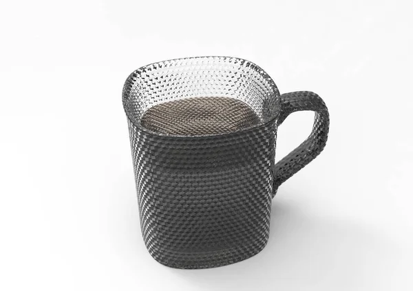 Tasse Thé Isolé Sur Fond Blanc — Photo