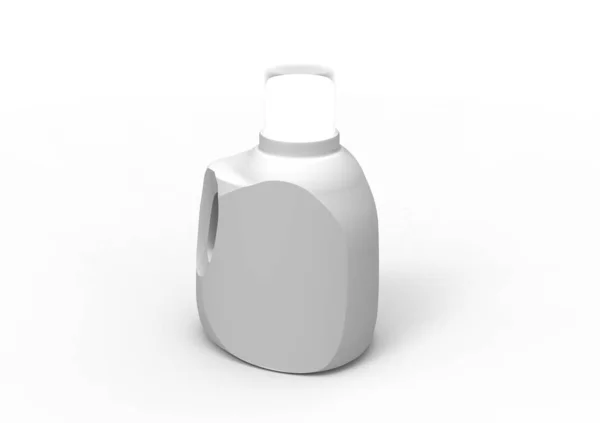 Envase Botellas Detergente Aislado Sobre Fondo Blanco — Foto de Stock