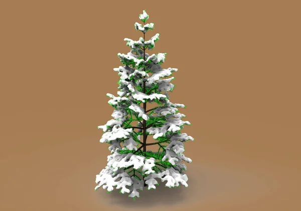 Pine Tree Snow — Stock Photo, Image