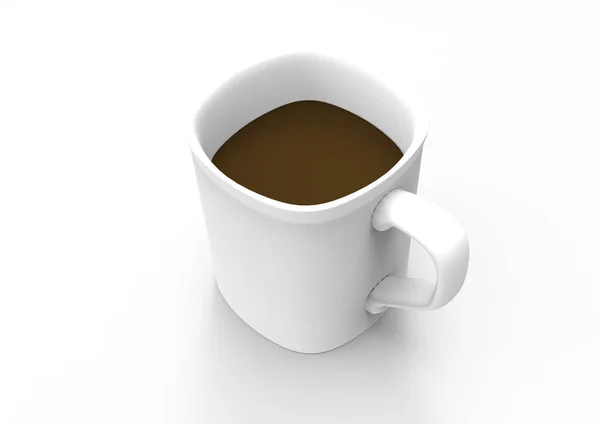 Tasse Tee Isoliert Auf Weißem Hintergrund — Stockfoto