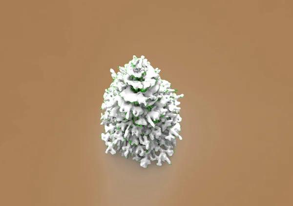 Сосна Снегу — стоковое фото